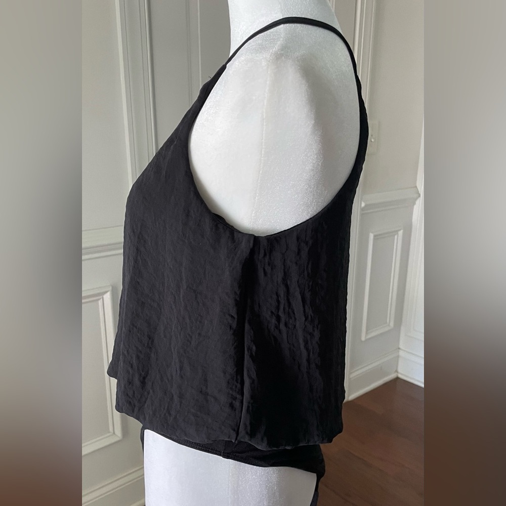 Eyeshadow Black Tank Top Bodysuit Size Small - Picture 3 of 6
